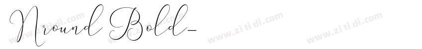 Nround Bold字体转换